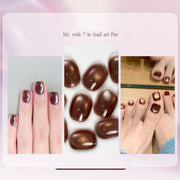 Seven in one Eye Nail Enamel Lazy nail polish