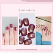 Seven in one Eye Nail Enamel Lazy nail polish