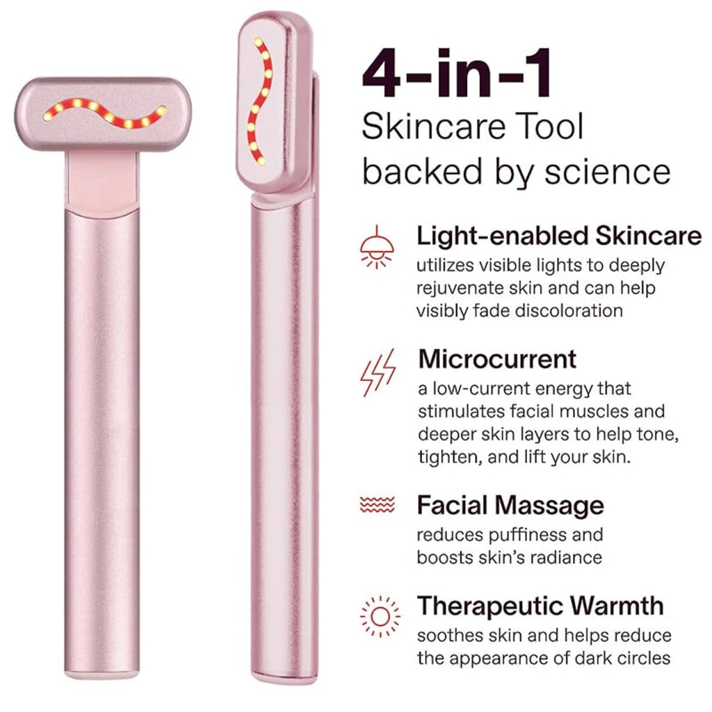 RUBIORA 4-in-1 Facial Therapy Wand