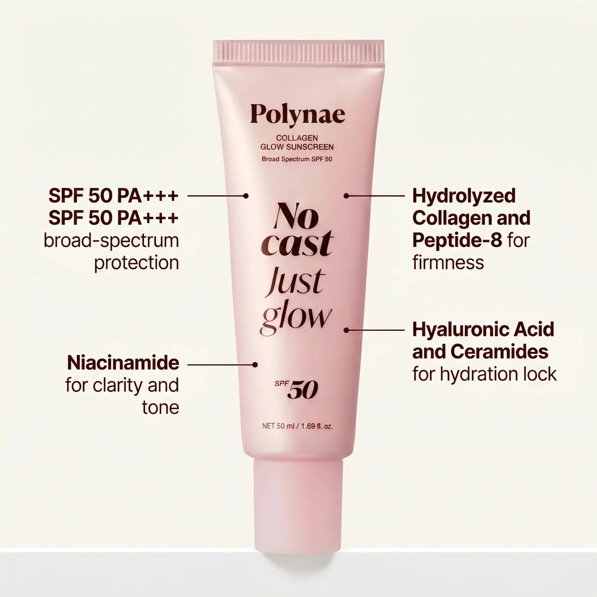 SPF 50 No Cast Collagen Sunscreen